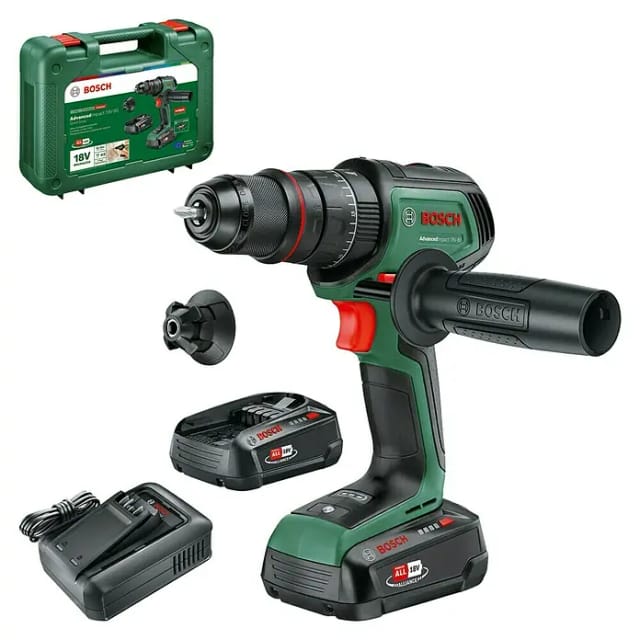 Akku-Schlagbohrmaschine AdvancedImpact 18V-80 QuickSnap, 2 x Akku PBA 18V 2.5Ah