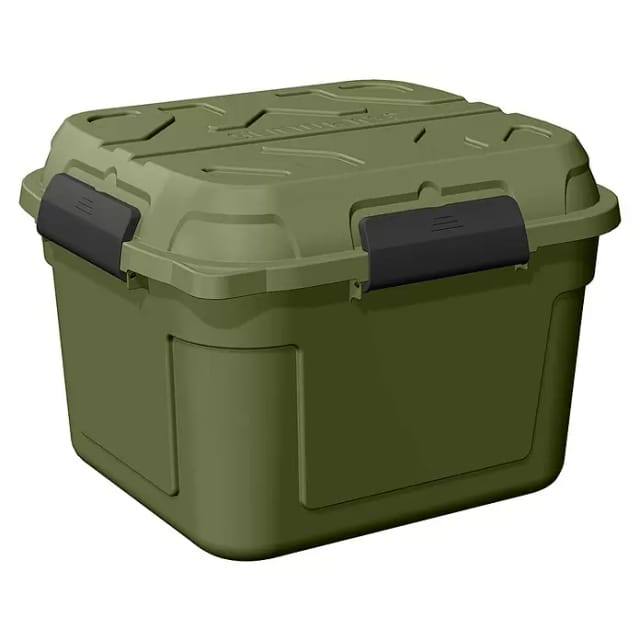 Q-line wasserdichte Aufbewahrungsbox 90L grün schwarz Outdoor Camping-Kiste - Sunware