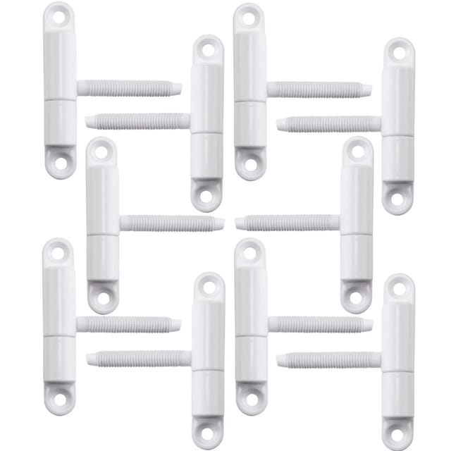 Türband Einbohrband 15 x 83 mm mit Zapfen M8 x 50 mm weiß, 10 Stück