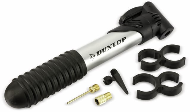 Mini Fahrrad und Ball Luftpumpe mit 3 Adaptern - Dunlop