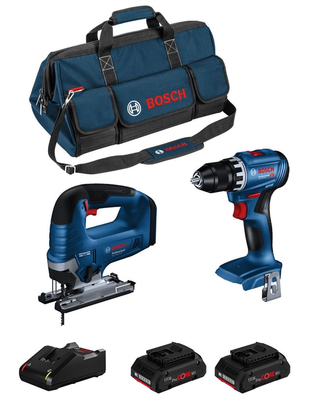 Bosch - Kit BK2024BAG (gsb 18V-45 + gst 18V-125 b + 2 x 4,0 Ah ProCORE + GAL18V-40 + hdbag)
