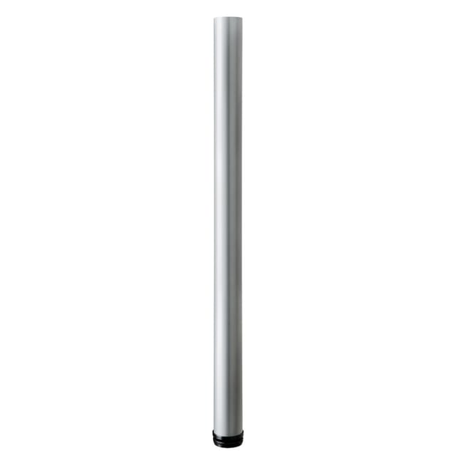 Möbelfuß 6,0 x 84 - 87 cm Aluminium-Optik - 1 Stück Möbelfuß - Hettich
