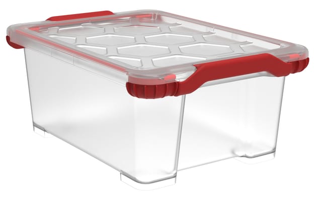 Aufbewahrungsbox Evo Total inkl. Deckel 11 l transparent Stapelbox - Rotho