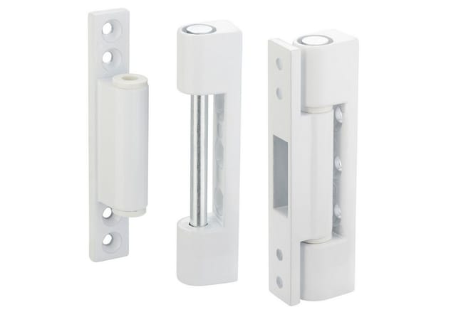 Fensterband Höhe 95 mm Aluminium weiß, 2 Stück