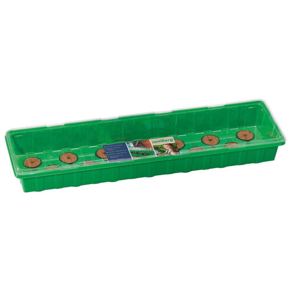 Romberg Classic Anzuchthaus L Plus Coco Grün 54 X 12 Cm & 20 Kokos-quelltabletten