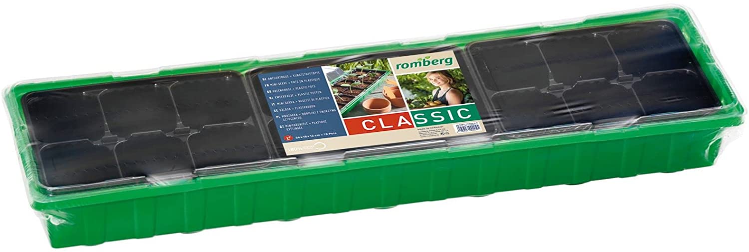 Romberg Classic Anzuchthaus L Plus Pp 54 X 15 Cm & 3 X 6er Kunststofftöpfe 6 Cm