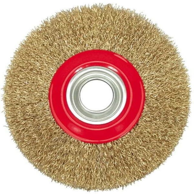 VOREL-SCHEIBENBÜRSTE 125 mm, GEWELLTER DRAHT, LOCH, 06978