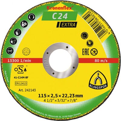 KLINGSPOR C24EX Scheibe 115x2,5x22 STEIN BETON