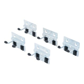 Doppelhaken-Satz 40 mm für Schrankwand-System 5-tlg.