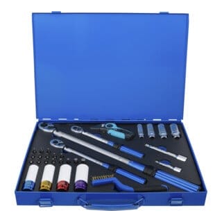 Bgs Technic - Drehmomentschlüssel-Satz Abtrieb Außenvierkant 6,3 mm (1/4'), 10 mm (3/8'), 12,5 mm (1/2') 31-tlg.
