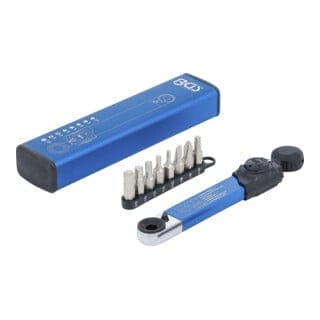 Bgs Technic - Drehmomentschlüssel Abtrieb Innensechskant 6,3 mm (1/4') 2 - 10 Nm mit Bit-Satz 9-tlg.