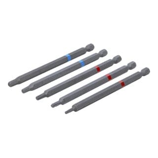 Bit-Satz Antrieb Außensechskant 6,3 mm (1/4") Innensechskant, T-Profil (für Torx) Länge 110 mm 5-tlg.
