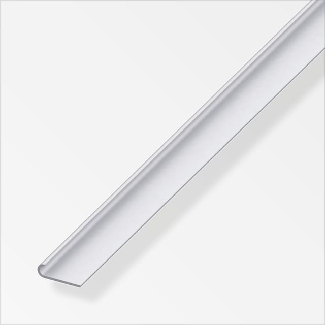 alfer Kantenschutzprofil Aluminium 1 m x 18 mm silber