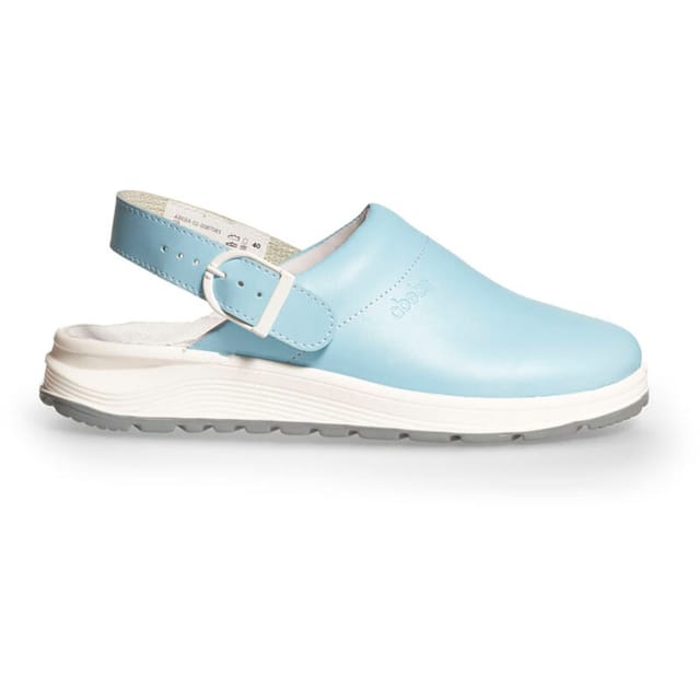 Abeba - Berufsschuhe Clog Active 87081 blau mit Schnalle Gr. 36