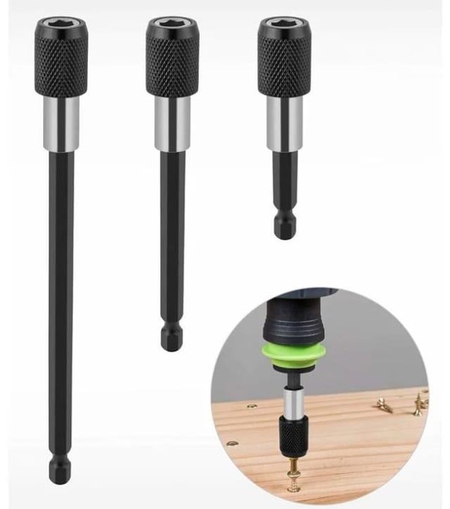 Schnellwechsel-bithalter, Magnetische Bohrverlängerung, 1/4 Zoll, Schlüsselanhänger, Bohrkopfadapter, Sechskantschaft-set Für Bohrmaschine, Schraubendreher, Bits Und Handschraubendreher, 3-teilig