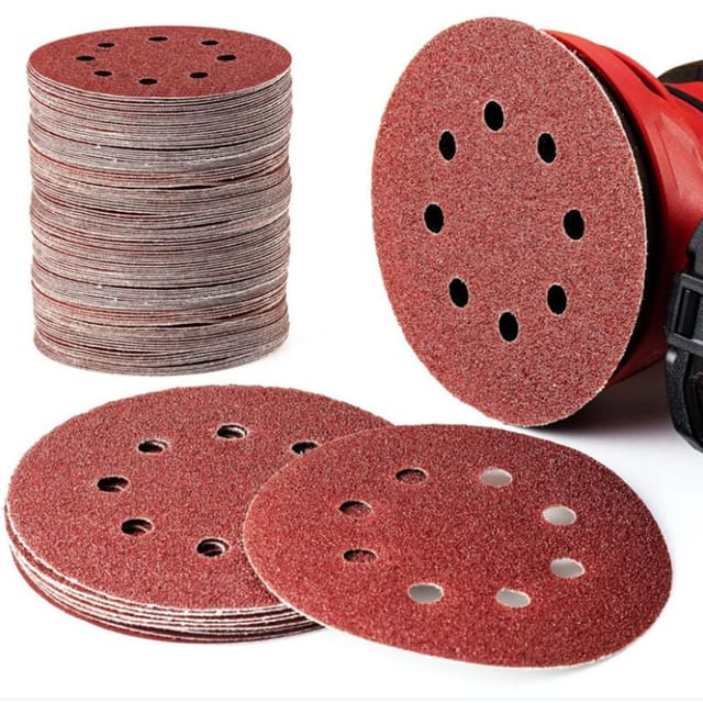 125 Mm 60 80 100 120 240 Schleifscheiben, Runde Form, Blattpolieren, 8 Löcher, Runde Form (100 Cps)