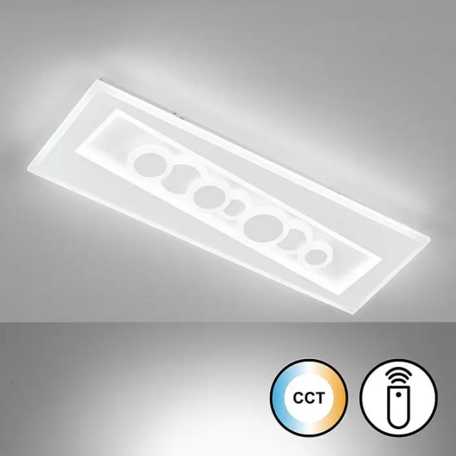 Fischer&honsel - led Deckenleuchte ratio mit Tageslicht & Fernbedienung, Breite 63cm