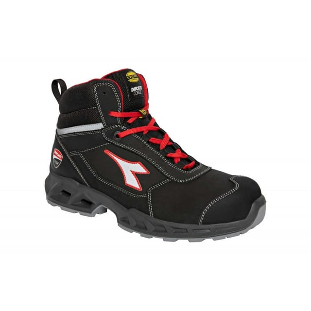 Ducati Shark Engine S3S Hochsicherheitsschuh - T.39 - Schwarz/Rot Diadora 701.181227-C1462 T.39