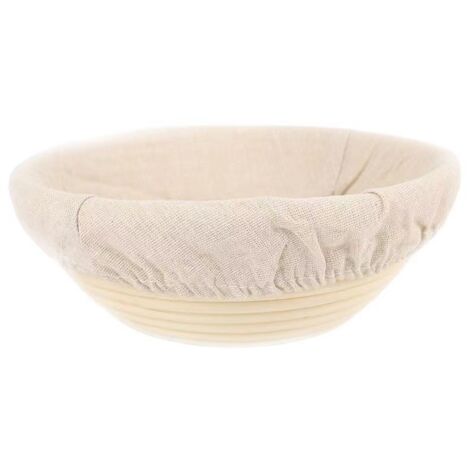 23 Cm Großer Gärkorb Aus Rattan Mit Stoff