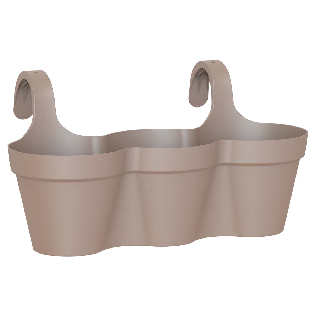 Artevasi© Capri Triple Balkonkasten Taupe 54 Cm Zum Einhängen - Kunststoff