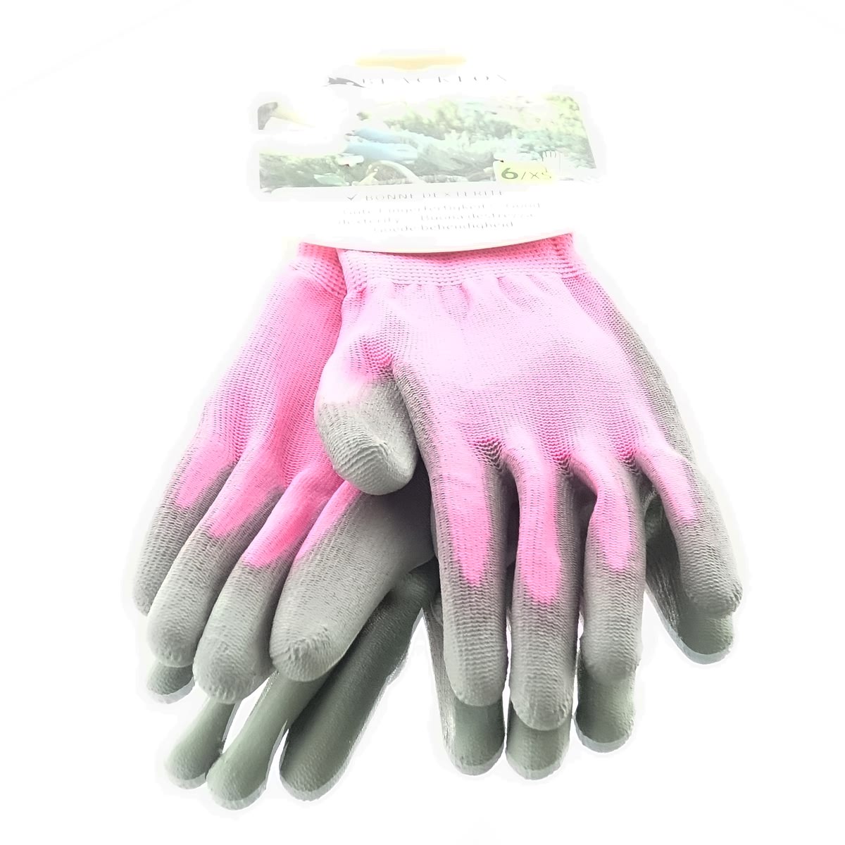 Blackfox® Garten - Handschuhe Sensitive Fuchsia Gute Fingerfertigkeit Größe 6/xs