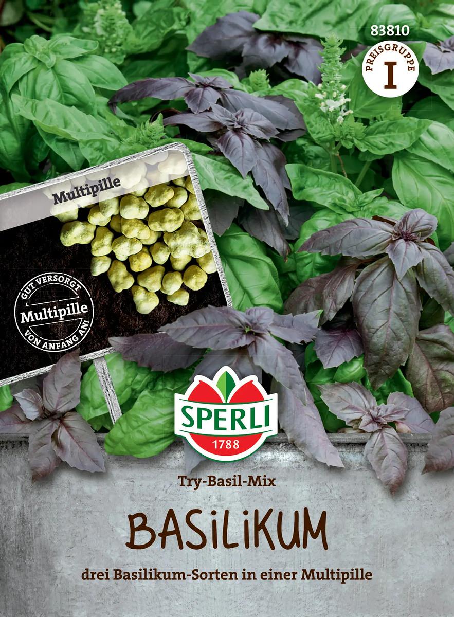 Basilikum Try-basil-mix Saatgutpillen - Kräutersamen - Sperli