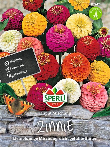 Zinnien Liliput Mischung - Blumensamen - Sperli