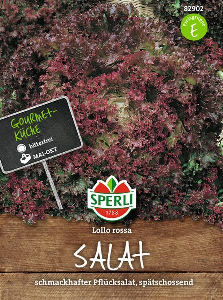 Gemüsesamen, Pflücksalat 'lollo Rossa'