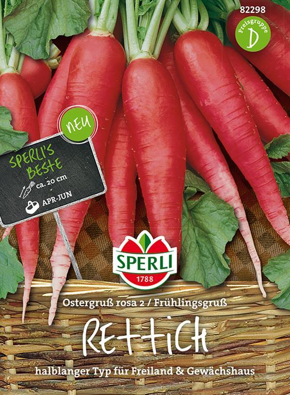 Gemüsesamen, Rettich 'ostergruß Rosa 2 Frühlingsgruß'