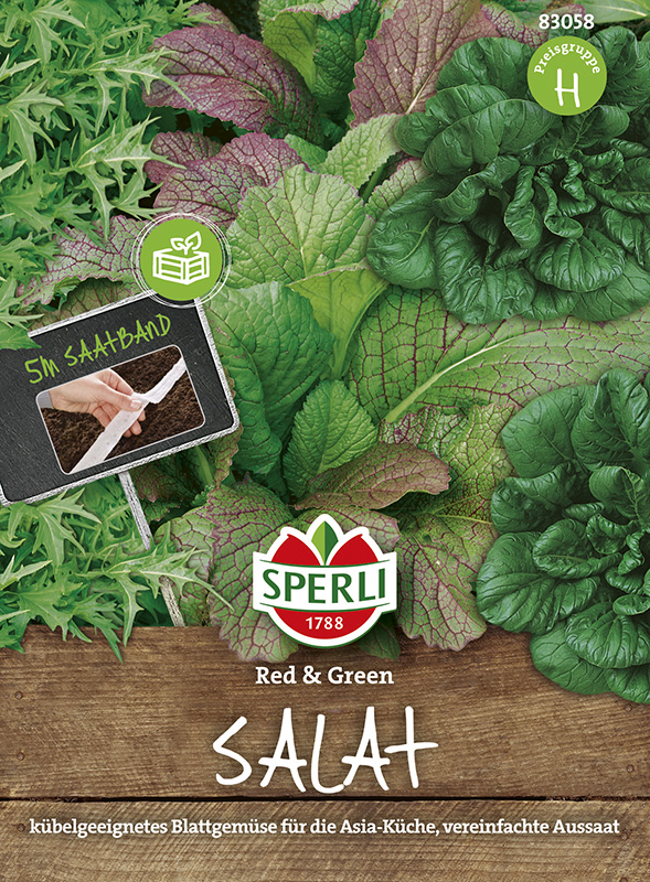 Saatband, Asia-salatmischung 'red & Green'