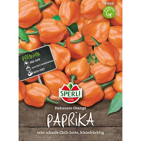 Gemüsesamen, Paprika 'habanero Orange'
