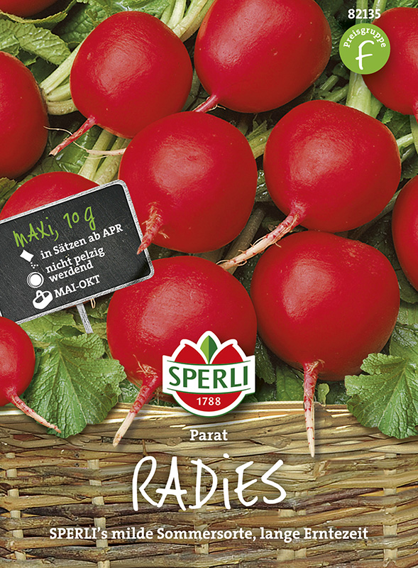Sperli Radieschen Parat - 10 G Großpackung - Gemüsesamen