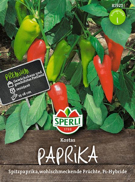 Sperli Paprika Kostas F1 - Gemüsesamen