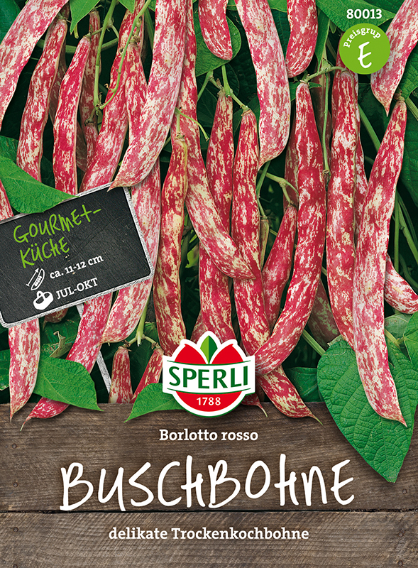 Sperli Buschbohnen Borlotto Rosso - Gemüsesamen