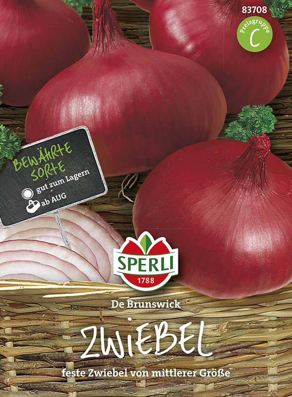 Sperli Zwiebeln Braunschweiger Dunkelblutrote - Gemüsesamen