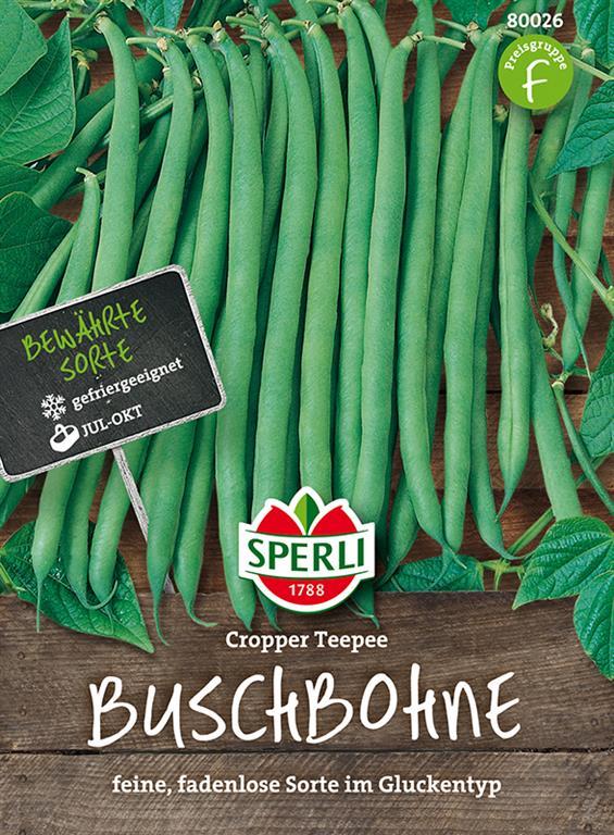 Sperli Buschbohnen Cropper Teepee - Gemüsesamen