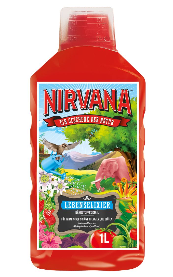 Nirvana™ Lebenselixier Cannabis & Blumen Volldünger 100 % Natur - 1 Liter