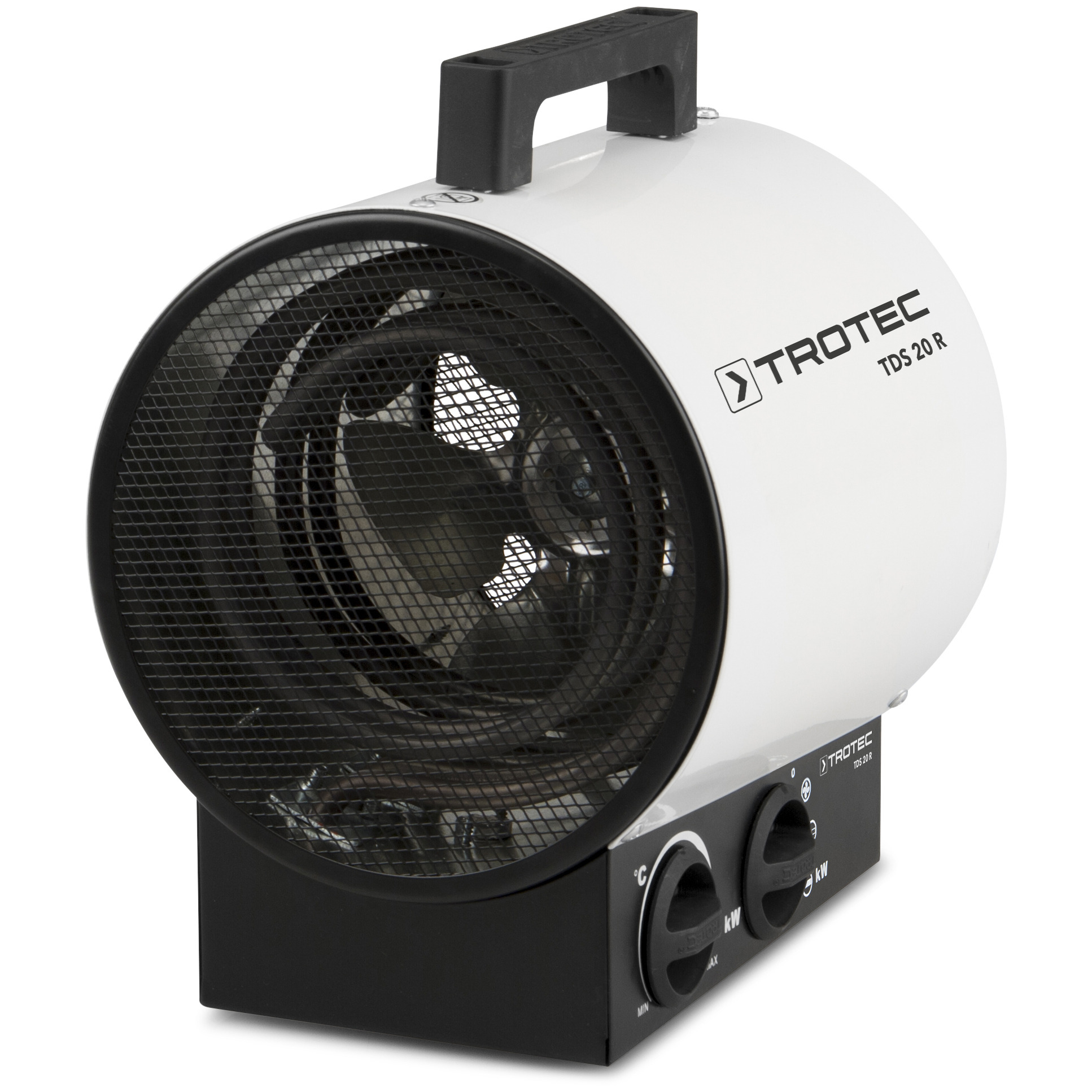 Trotec Bauheizer Tds 20 R – Heizleistung 1,5 Kw / 3 Kw – Elektroheizer Luftmenge 411 M³/h – Heizlüfter Für Große Räume