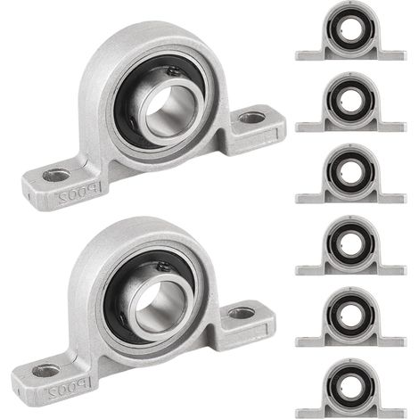 8 Stück 20-mm-lagergehäuse Aus Aluminiumlegierung, Stehlager, Stehlager, Kp004 Lagergehäuse Für 3d-drucker, Schubkarrenräder, Rollmaschinen