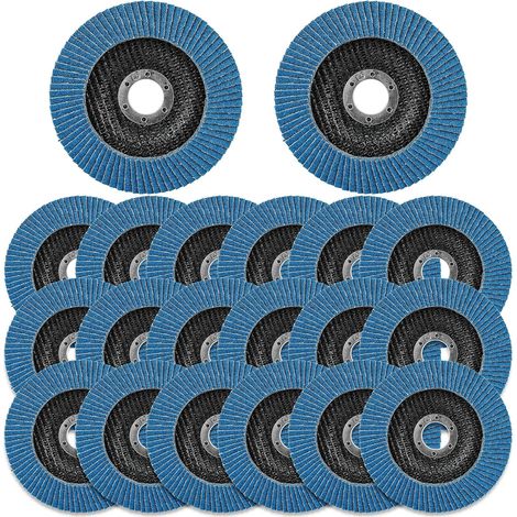 20 Stück 125-mm-lamellenscheiben, Schleiflamellenscheiben Mit Körnung 120, Stahlschleifscheiben, Entgratungsscheiben Zum Entgraten, Polieren, Entrosten Und Für Die Endbearbeitung