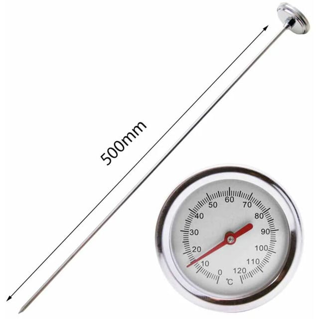 Kompost-bodenprüfer Mit Edelstahlsonde – Thermometer Für Garten- Und Rasenkompostbehälter