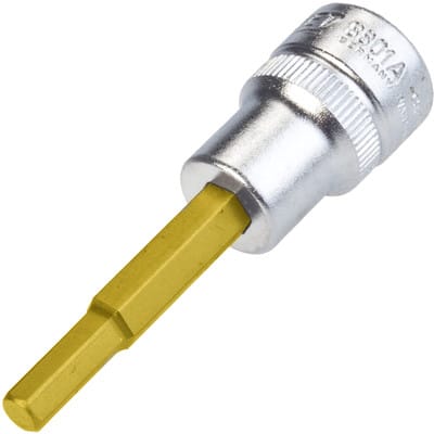 Hazet - Schraubendreher-Steckschlüsseleinsatz 8801A-3/16 Vierkant hohl 10 mm (3/