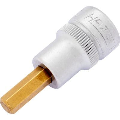 Schraubendreher-Steckschlüsseleinsatz 8801K-6 ∙ 3/8 Zoll (10 mm) Vierkant hohl ∙ Innen Sechskant Profil ∙ sw 6 mm