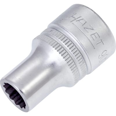 Hazet - Steckschlüssel-Einsatz (Doppel-6kt.) 900AZ-3/8 Vierkant hohl 12,5 mm (1/