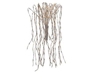 Led Kaskade Flash Aussen 200cm-680l,silber/warmes Weiss