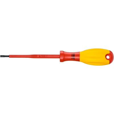Hazet - Elektriker-Schraubendreher ∙ schutzisoliert 810VDE-35 ∙ Schlitz Profil ∙ sw 0,6 x 3,5 mm