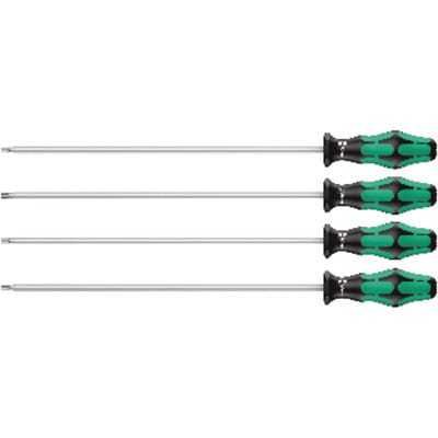 Wera - Schraubendrehersatz 367/4 torx hf l 05028074001 mit 300 mm langen Klingen