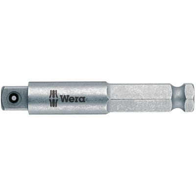 870/7 Werkzeugschaft Universalhalter 1/2' vierkant Länge 75 mm, Sonderstahl - Wera