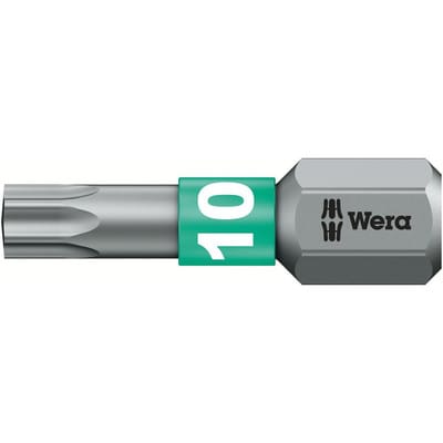 FP - wera 5066120001 Bit 867/1 btz 1/4 Zoll t 10 Länge 25 mm BiTorsion, zähhart