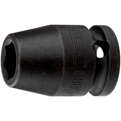 Schlag-, Maschinenschrauber Steckschlüsseleinsatz 880S-9 ∙ 3/8 Zoll (10 mm) Vierkant hohl ∙ Außen Sechskant-Tractionsprofil ∙ sw 9 mm
